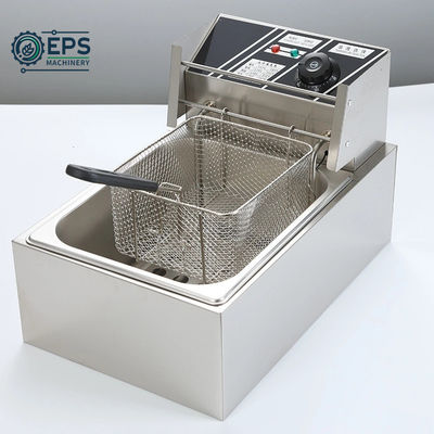 Freidora eléctrica multifunción de 6L para freír alimentos en cocinas de hoteles y restaurantes