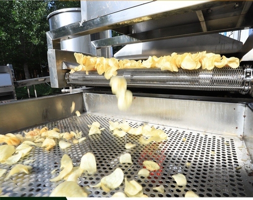 Sistema de línea de producción de chips eléctricos de patata con fuente de energía eléctrica