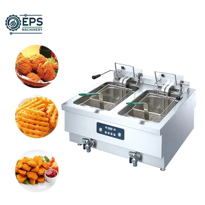 Control de botón Mod Fritadora de gran capacidad para cocinar a granel en cocinas comerciales