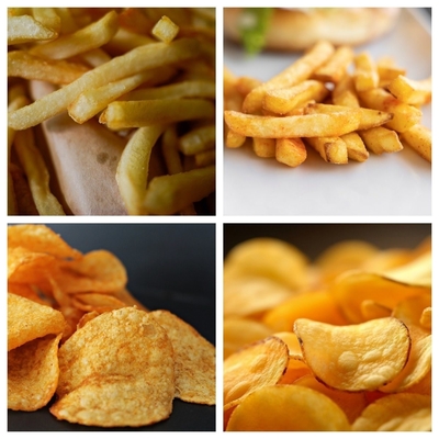 Equipo automático de línea de fritas de patata congelada con tanque de aceite y accesorio de aceite adicional