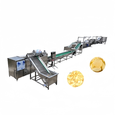 Equipo de la línea de fritura de patatas altamente personalizable para la producción de papas fritas y papas fritas