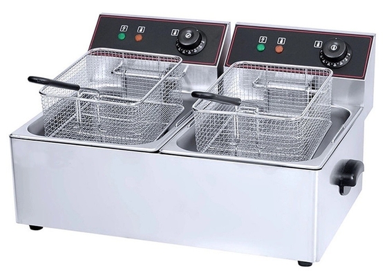 Tamaño del paquete: 52.00cm * 30.50cm * 29.50cm Fritadora comercial con sistema de filtración de aceite