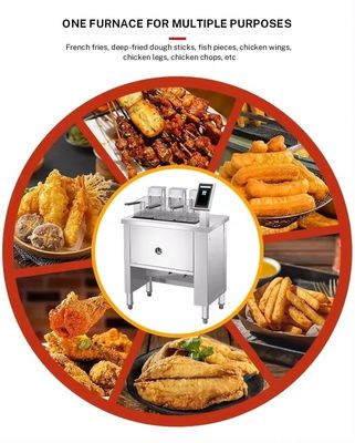 Máquina de freír industrial para la producción de alimentos a gran escala EPS 405X241X204mm