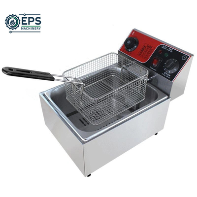 Máquina de freír para la producción de bocadillos en volumen con freidora de bocadillos continua EPS 405X241X204mm