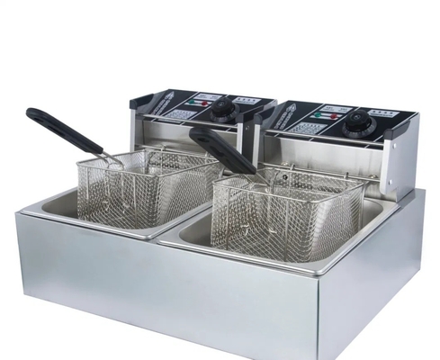 Máquina de producción de alimentos a gran escala 405X241X204mm Fritadora de grado industrial para uso comercial