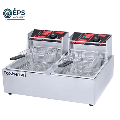 Máquina de producción de alimentos a gran escala 405X241X204mm Fritadora de grado industrial para uso comercial