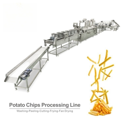 Equipo de procesamiento de papas fritas industriales personalizado para una mayor productividad