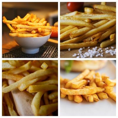 Línea de producción automática de papas fritas y papas fritas de 500 kg para una producción rápida