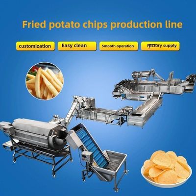 Procesamiento automatizado de las papas fritas industriales Procesamiento de sistemas de maquinaria personalización