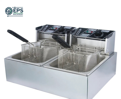 Equipo de cocina de cocina pequeña Máquina de freír compacta con control de botón comercial
