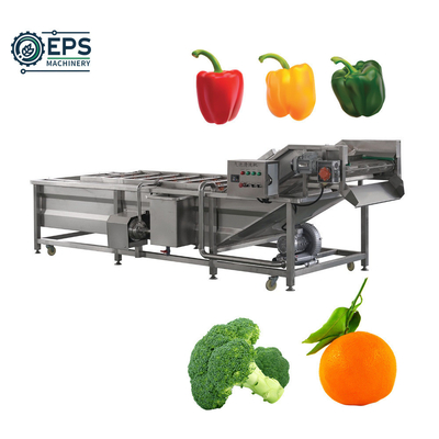 Máquina de lavado y procesamiento de frutas totalmente automática con opciones personalizadas
