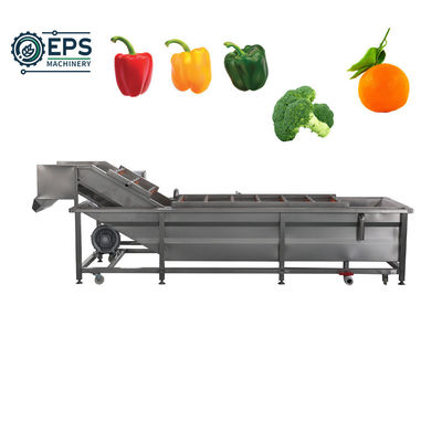 Máquina de limpieza de burbujas totalmente automática para el procesamiento comercial de frutas y verduras