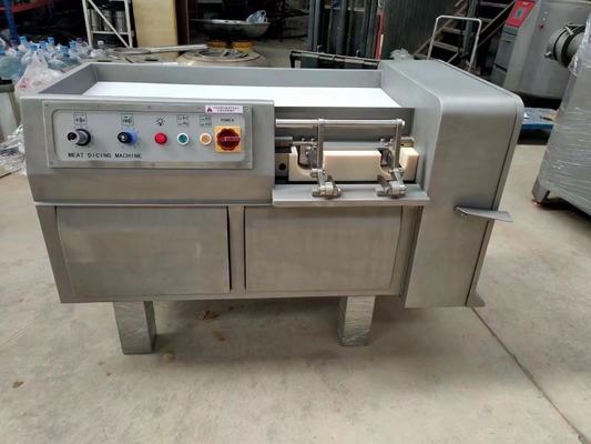 Máquina automática de cortar dados industriales para carne caliente y congelada