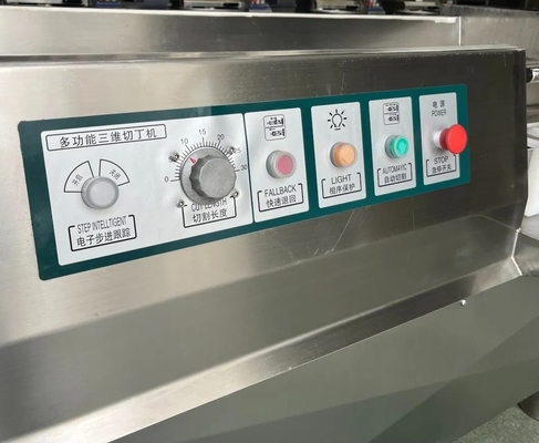 Diza tamaño 14 de acero inoxidable congelado de carne de cerdo Dicer máquina de corte de cubo de carne comercial