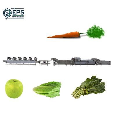 Equipo avanzado de procesamiento de frutas y verduras para limpieza