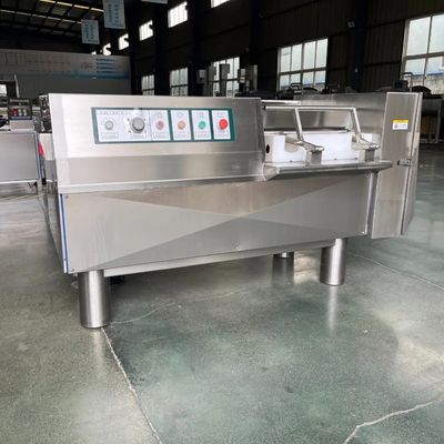 500 kg eléctrico 304 de acero inoxidable de carne congelada Dicer Dicer máquina tamaño 21