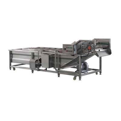 Equipo de lavado de ensalada de verduras y frutas con capacidad de 1500 kg/h de 110V a 380V de tensión