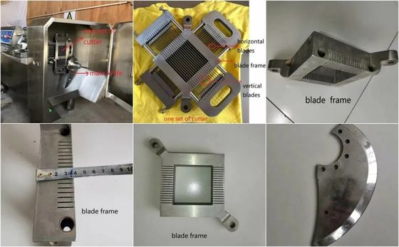 Máquina automática de corte de cubo de carne fresca congelada en trozos