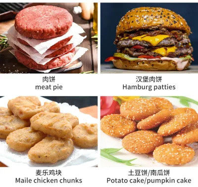 Máquina de elaboración de tarta de carne EPS personalizada 100 golpes / Máquina de hamburguesas Min Máquina de elaboración de carne Patty Maker Máquina de moldeado múltiple