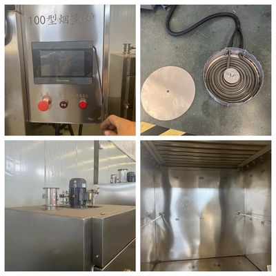 Venta automática de carne Smoke House con botón de control Mod fumador
