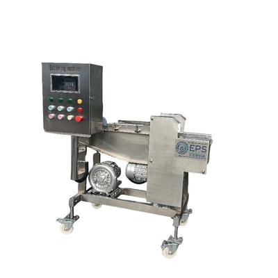 Procesamiento térmico Máquina automática de hamburguesas con aplicador de batería Tempura