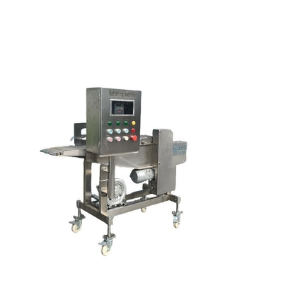 Procesamiento térmico Máquina automática de hamburguesas con aplicador de batería Tempura