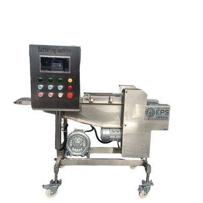 Máquina automática comercial de batería de mariscos para recubrimiento preciso y uniforme
