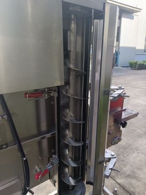 Maquinaria de procesamiento térmico de la carne, máquina automática de hornear con batería para carne y verduras