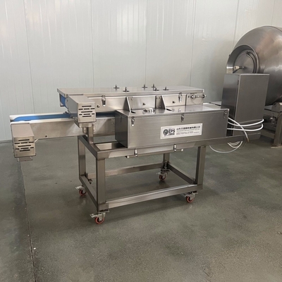 Máquina de corte de acero inoxidable de procesamiento térmico de 6" y 8" para cortar y cortar en trozos la carne
