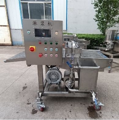 Máquina para batir y hornear carne para procesamiento térmico