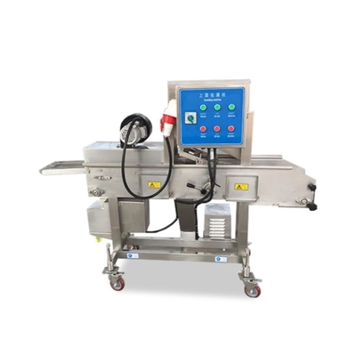 Máquina automática para batir y hornear pescado para el procesamiento térmico en la industria alimentaria