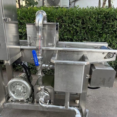Máquina automática para batir y hornear pescado para el procesamiento térmico en la industria alimentaria