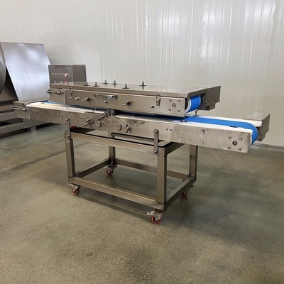 Máquina avanzada para cortar tiras de carne congelada sin esfuerzo y con precisión para procesamiento de carne