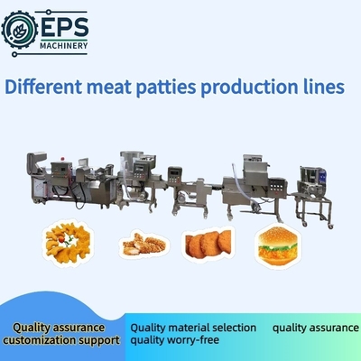 Línea de producción y moldeo de hamburguesas de carne de res totalmente automática