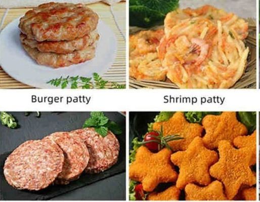 Máquina de procesamiento térmico de hamburguesas y papas de patata de 380V para la salida