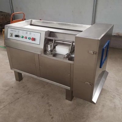 Corte automático profesional de carne de pato para cortar en cubos de pescado congelado