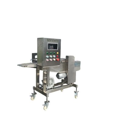 Máquina de recubrimiento de chocolate para pan de 380V con fresas liofilizadas y rociador automático