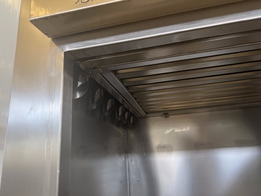 Control de botón Mod Fumador comercial de pescado para plantas de procesamiento de carne a gran escala