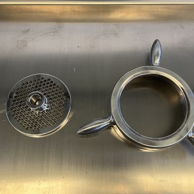 Control de botón Mod Industrial PLC Gran máquina de hacer carne picada para carne congelada