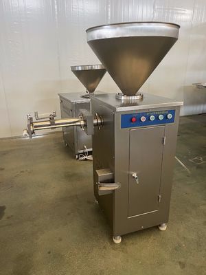 Mezclador automático de carne de doble doble eje para hamburguesas y salchichas