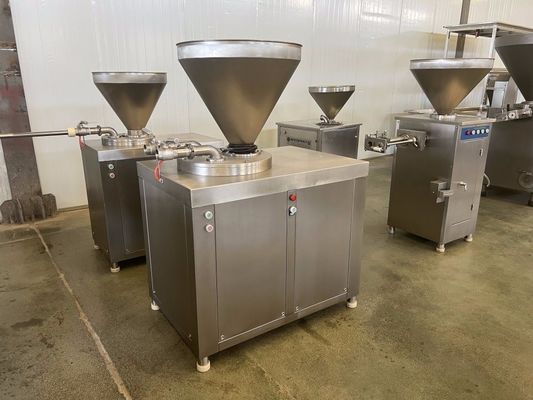 Mezclador automático de carne de doble doble eje para hamburguesas y salchichas