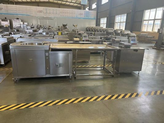 Mezclador automático de carne de doble doble eje para hamburguesas y salchichas