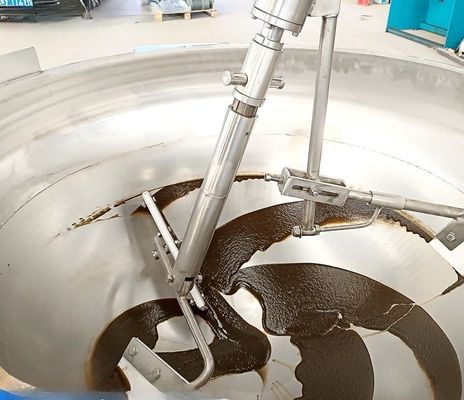 Máquina de cocción planetaria con caldera industrial automática con chaleco