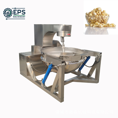 Mezcladora de cocina eléctrica de inducción de gran capacidad totalmente automática con caldera cubierta