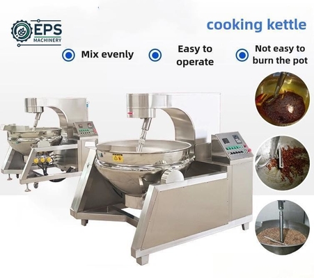 Máquina de cocinar eléctrica mezcladora de cocina china con mezcladora de caldera de cocina inteligente