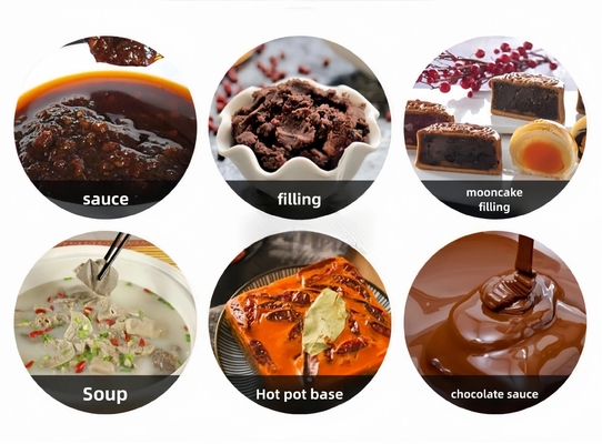 Dispositivo de cronometraje Cocinero automático completo Mezcladora de olla de gas Salsa de caramelo Mezcladora de cocina