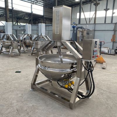 Máquina de mezclas de cocina de acero inoxidable con capas de chaqueta y agitador de especias