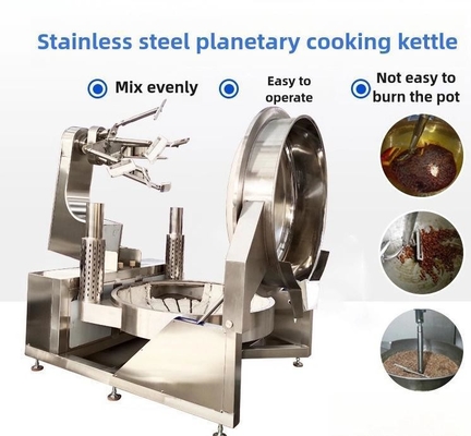 Patio de cocción industrial de pasta de dátil máquina de calderas jarabe de caramelo olla de cocción automática