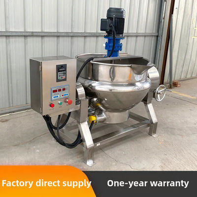 Mezcladora para el suministro Industrial Máquina automática de procesamiento de alimentos Gas de cocción chaleco con chaleco