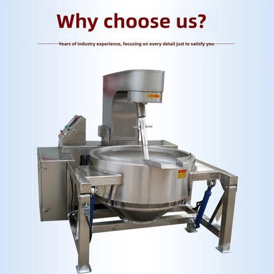Mezcladora para el suministro Industrial Máquina automática de procesamiento de alimentos Gas de cocción chaleco con chaleco